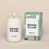 Homesick Book Club candle.