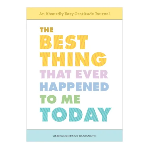 Gratitude journal: Best thing today.