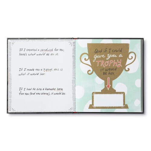 Funny fill-in-the-blank book about love.