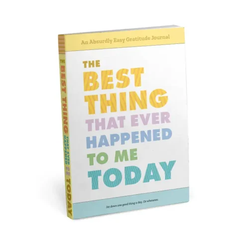 Gratitude journal: best thing today.