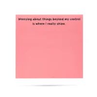 "Worrying About Things" Sticky Notes