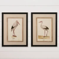 Heron in Fir Wood Frame 20"x26"