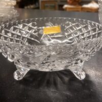 24% PbO German Footed "Pinwheel" Dish