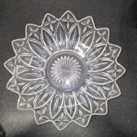Federal Glass Petal Serving Bowl 1960s