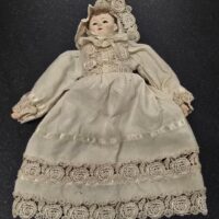 Bean-bag Doll in Christening Gown