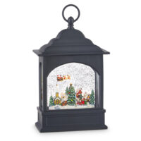 Flying Santa Lighted Water Lantern 11"