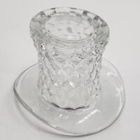 Fostoria Top Hat Clear Crystal Diamond Pattern