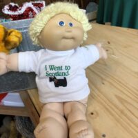 1982 Cabbage Patch doll with Scotland tshirt