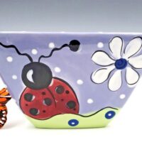 2002 MHG Ladybug Triangle Bowl