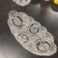 1904 McKee Glass "Hickman Clear" Antique Relish Tray