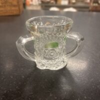 US Glass Co. "Rising Sun" ca. 1908 Tri-handle Toothpick Holder