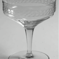 Fostoria Irish Lace 4 1/4 Champagne Sherbert (set of 3)