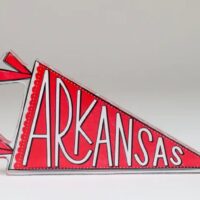 Arkansas Pennant Acrylic Shelfie