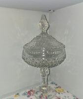Cut Glass Pedestal Candy Dish