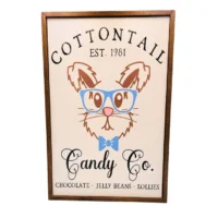 Cottontail Candy Co. Easter Sign 12x18