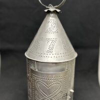 16" Punched Tin Alphabet Lantern