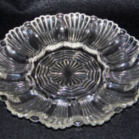 Anchor Hocking 10" Glass Egg Plate