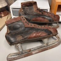 Antique Invictus Ice Skates (for decoration only)
