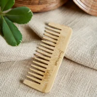 Bamboo Compact Wide Tooth Comb