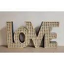 Rattan Love Sign- large
