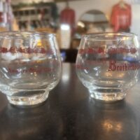 1960's Brotherhood Winery Tasting Roly Poly Glasses