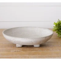 Audrey's Footed Cement Bowl