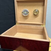 Cherry Cigar Humidor with humidifier & hygrometer