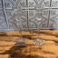 Rogaska 8" Lead Crystal Candlesticks (set of 2)