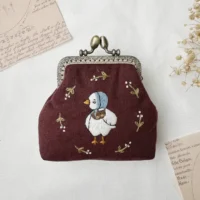 Quince Fables Embroidered Coin Purse