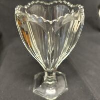 Antique Central Glass 1870 Flint Footed Celery Vase