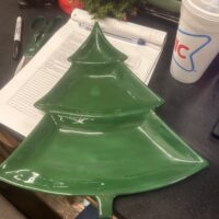 Handmade Christmas Tree Platter