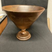 American walnut pedestal bowl