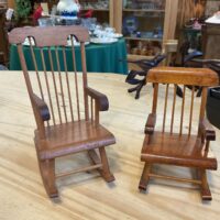 Handcrafted Doll Rocking Chair by AR Woodworker Harry Heckart
