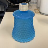 Homeco Blue Hobnail Candle Sconce