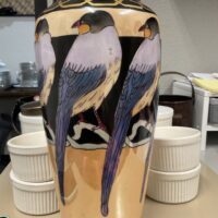 Rosenthal Bavaria Hand Painted Bird Vase