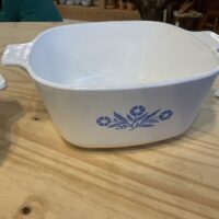 Corning ware Cornflower 7” square quart