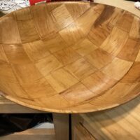 Vintage Weavewood Serving Bowl