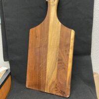 Medium wood cutting board with handle