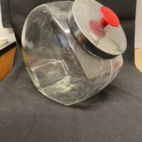Vintage Anchor Hocking Glass Penny Candy Jar