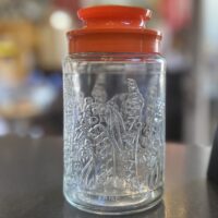 Anchor Hocking "Lilies of the Valley" Vintage Tang Jar