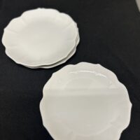 Vintage Lotus dessert plates- set of 4