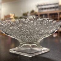 Indiana Glass "Pineapple & Floral Footed Candy Dish