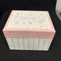 Hallmark Recipe Box w/ matching shower invitations
