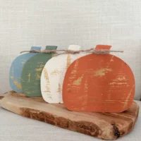 Rustic Fall Wood Pumpkin
