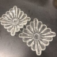 LE Smith Glass "Simplicity" Candlestick Holders (pair)