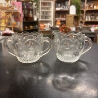 Bartlett-Collins "St Genevieve Clear" Creamer & Sugar