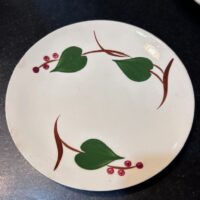 Blue Ridge Southern Pottery Green Lantern dessert plate