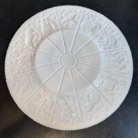 Westmoreland Milk Glass Zodiac 14.5" Platter