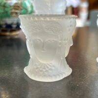 LG Wright 3-Faces Satin Glass 1 3/4" Salt Cellar