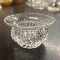 Cut-glass Salt Cellar "Swirl & Diamond"